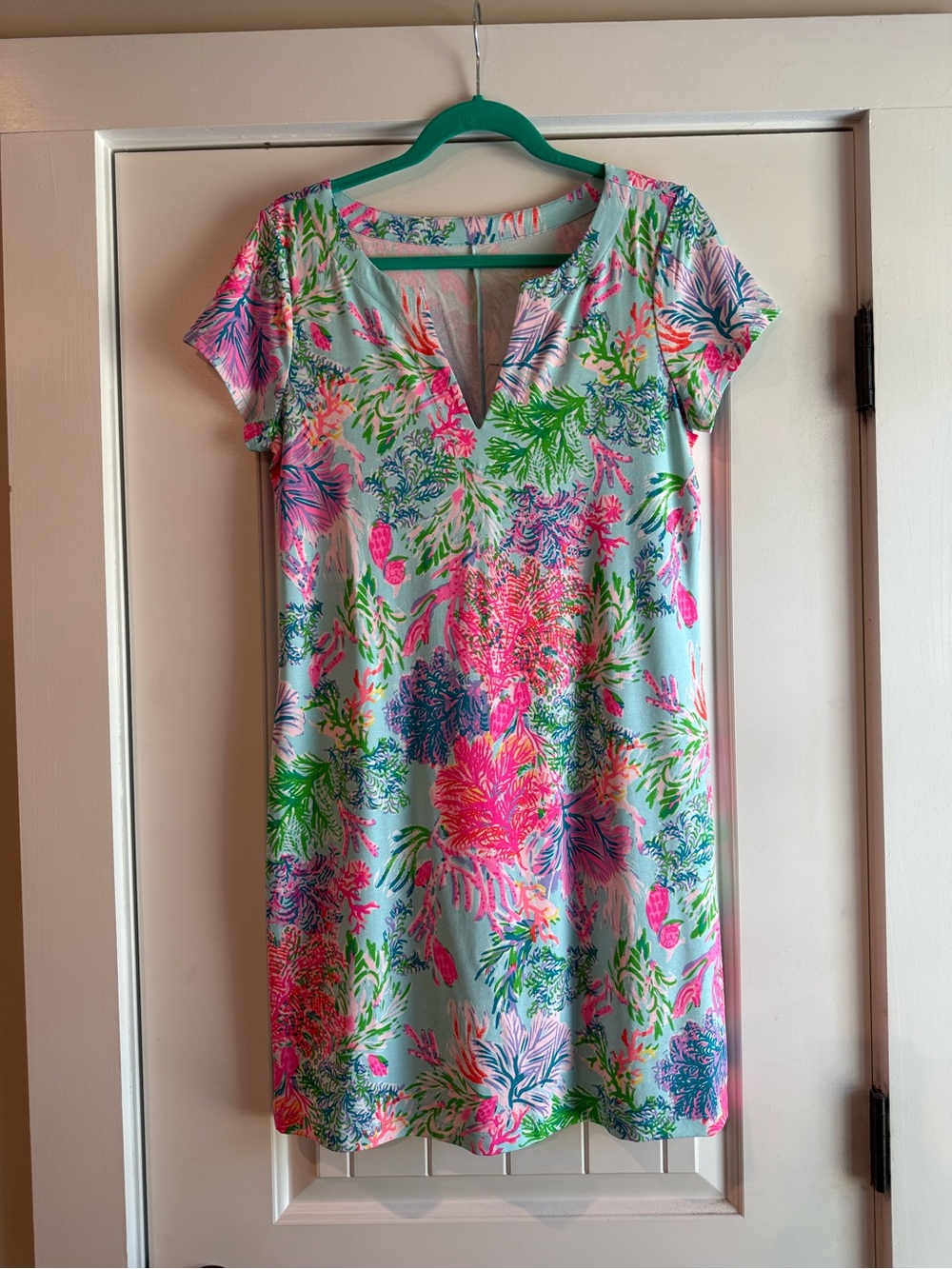 Lilly Pulitzer “Clestial Blue Cay To My Heart” UPF 50+ Sophiletta Dress